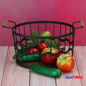 سبد میوه دسته دار کف چوب